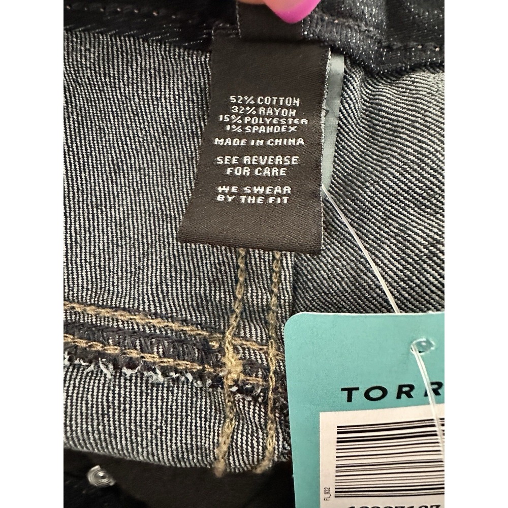 NEW Torrid Stiletto Jeggings 18 Dark Indigo Ankle Zip High Rise Skinny Jeans - Picture 9 of 10